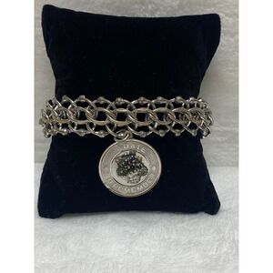 Sterling Silver 925‎ Double Curb Chain Bracelet Silver Scrap 45.3 grams **Read